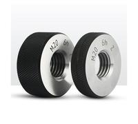 Calibro ad anello per filettature， Confezione da 2 calibri ad anello con filettatura metrica for M9 a M12 6h passi 0,5 mm a 1(M11X1 6h)