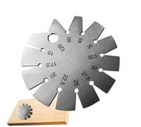 Calibro Angolare in Acciaio Inossidabile | Strumento di Misura in Acciaio Inossidabile - Calibro per Affilatura Trapani - per Scalpelli e Utensili da Taglio utilizzati per Lavorazione del Legno