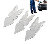 Calibro Centrale A Coda Di Pesce In Acciaio Inossidabile 3 Pezzi | Strumento Di Misurazione Della Filettatura Per Tornio, Taglio Di Filetti Industriali, Officina E Precisione Nella Lavorazione Dei Met