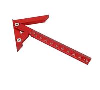 Calibro Centrale in Lega di Alluminio 105 Mm, Traccia la Centrale del Cerchio, Trova il Centro del Cerchio, a 45°, Rosso, per la Misurazione della Lavorazione del Legno