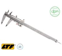 CALIBRO CINQUANTESIMALE ANALOGICO A CORSOIO IN ACCIAIO INOX OPACO 200 MM LTF