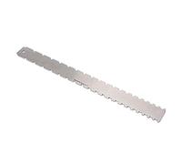 Calibro con Bordo Dritto Dentellato da 42 cm, Righello per Collo della Chitarra, Strumento Portatile in Acciaio Inox, Tastiera e Tasti per livellamento del Collo della Chitarra (Argento)