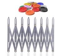 Calibro da cucito espandibile, strumento di misurazione di diverse distanze uguali in alluminio, per asole, arti, artigianato, giardinaggio e decorazione di torte