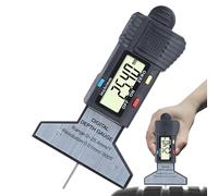 Calibro del battistrada del pneumatico, Profondità del misuratore dei pneumatici,Misuratore di profondità di usura dei pneumatici - Digitale 0-25,4 mm gamma di controllo 0,01 mm Herramien