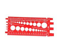 Calibro del passo della vite - Identificatore multifunzione per dadi bulloni, pratico strumento tascabile, costruzione robusta, misurazione accurata del filo, design pratico, utensile manuale con uso