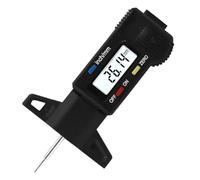 Calibro di misurazione di precisione for pneumatici for auto, misuratore di profondità del battistrada digitale for pastiglie freno(Black)