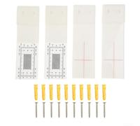 Calibro di plastica della crepa della parete della scala ±0.5mm della | Set da 2 pezzi, corpo in plastica, griglia di misurazione chiara, traccia la crescita delle crepe nel tempo