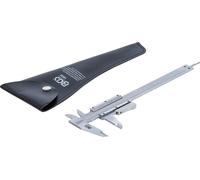 CALIBRO DI PRECISIONE 0-150 MM VERNIER BGS CROMATO CON CUSTODIA SIMILPELLE PER M