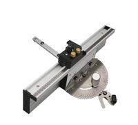 Calibro di precisione con flip stop per tagli ripetuti accurati, compatibile con banchi e seghe, migliora i progetti di lavorazione del legno