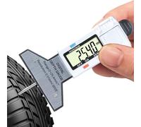 Calibro di profondità dei pneumatici, misuratore di profondità del battistrada | Calibro di profondità del battistrada del pneumatico digitale,LCD Display Wear Checker con conversione di pollice MM 0