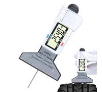 Calibro di profondità del battistrada, indicatore del battistrada dei pneumatici - Calibro di profondità del filo del pneumatico | LCD Display Wear Checker con conversione di pollice MM 0-25,4 mm