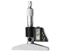 Calibro di profondità digitale precisione 0-25mm,per ingegneria e ispezione | Micrometro di profondità elettronico, strumento di misurazione di precisione in acciaio inossidabile, risoluzione 0,001 mm