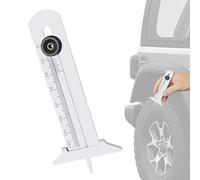 Calibro di Profondità Pneumatico - Regolatore di Usura dei Pneumatici | Righello di Misura in Acciaio Inox Preciso Design a T per Auto Camion Pesanti Moto Controllo