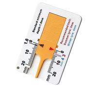 Calibro Di Profondità Pneumatico - Tester Pneumatico 0-20 Mm | Misuratore Di Profondità Pneumatico Manuale, Indicatore Di Lettura Facile, Strumento Di Misura Precisa Della Profondità Del Nastro Del