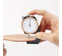 Calibro di spessore 0~10 mm, quadrante del tester di spessore a testa piatta per precisione di misurazione del panno in pelle 0,1 mm