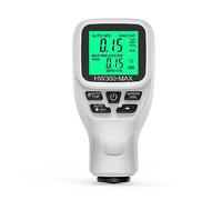 Calibro di Spessore, 0-2000UM Calibro di Spessore Ad Alta Precisione LCD Digital Automobile Misuratore di Spessore del Film Auto Verniciatura del Rivestimento Strumenti Tester di Spessore(White)