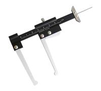 Calibro di spessore del rotore freno, righello misurazione dello rapido e preciso da 0 a 60 mm, calibro metrico facile da trasportare