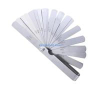 Calibro di spessore in acciaio inossidabile con doppia marcatura metrica e imperiale, strumento misurazione 0,02-1 mm, 32 pezzi N0PA