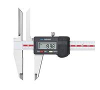 Calibro digitale a becchi lunghi con schermo LCD, calibro a corsoio digitale elettronico in acciaio inossidabile, strumento di misurazione professionale per fai da te/uso domestico, conversione poll