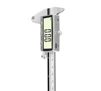Calibro digitale a corsoio da 0,01 mm, strumento di misurazione di precisione, ricaricabile, in acciaio inox, elettronico, per la creazione di gioielli e misure industriali (200 mm)