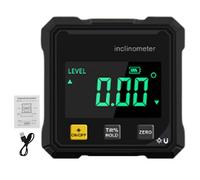 Calibro digitale angolare, angolo finder with Magnetic Base, High-Precision Level Measuring Tool, Display LCD Inclinometer per Saw, Car, Costruzione, Compass Machinery, 2,4 x 2,4 x 1,22 Inches