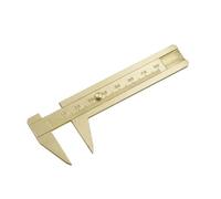 Calibro digitale, Calibro a corsoio portatile retrò in ottone 0-80 mm di misurazione scorrevole Strumento righello tascabile(Single Scale)