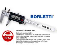 CALIBRO DIGITALE IN ACCIAIO INOX BORLETTI CORSOIO 150 MM IMPERMEABILE IP67