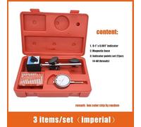 Calibro Digitale Indicatore a quadrante da 0,01 mm/0,001" con base magnetica e set di ispezione di precisione del punto, calibro a braccio lungo 0-10 mm/0-1"(0-10MM)