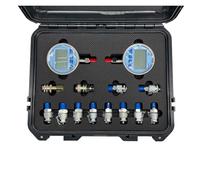Calibro Digitale, Kit manometro idraulico 600bar e 400bar Precisione 0,5% FS for macchine edili for escavatori Accoppiamento tester 12 PCS