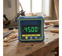 Calibro digitale magnetico per la misurazione dell'angolo, inclinometro elettronico a 360° e mini goniometro smussato con display LCD retroilluminato, strumento di precisione per la lavorazione del