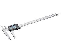 Calibro Digitale Professionale 0-300 mm in Acciaio Inox - Display LCD ad Alta Precisione - Strumento di Misura con Tasti On/Off, Zero, Inch/MM - Custodia Rigida Inclusa