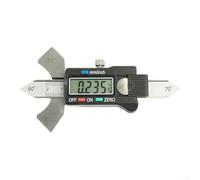 Calibro elettronico per saldatura digitale da 0 20 mm in acciaio inossidabile per una misurazione accurata dell'altezza, dello spessore e dell'angolo di saldatura che supporta la conversione mm