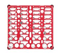 Calibro Filetto - 19x19cm Strumento Portatile Multiuso Identificativo | Controllore Bulloni | Per Padre Fidanzato Nonno Zio Uomini Esperto Officina Casa