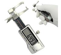 Calibro for diamanti e pietre preziose ultra preciso da 0-25 mm, 0,01 mm, calibro digitale quadrato multifunzione, strumenti di misurazione dello spessore for diamanti e pietre preziose, mini calibro