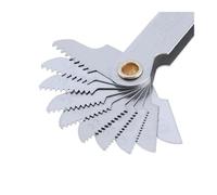 Calibro for filettatura da 55/60 gradi Strumento for misurazione del dente dell'ingranaggio in pollici metrico in acciaio al carbonio 20 lame Indicatori passo della vite(55 Degree 20PCS)