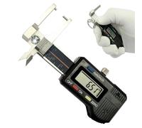 Calibro for pietre preziose e diamanti con calibrazione meticolosa, calibro digitale quadrato multifunzione da 0-25 mm, 0,01 mm, strumenti for la misurazione dello spessore di diamanti e pietre prezio
