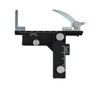 Calibro meccanico per microscopio da tavolo XY, calibro in alluminio con precisione 0,1 mm, controllo manuale a manopola per un movimento preciso del campione in laboratorio, nero, 1 pezzo