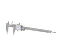 Calibro Metrico Calibro A Quadrante 0-200 Mm 0,01 Mm Acciaio Inossidabile Doppio Quadrante Antiurto Calibro A Corsoio Strumento Di Misurazione