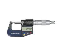 Calibro micrometrico for esterni con testa a lama piatta e punta a doppia punta da 60 gradi e 30 gradi, display digitale da 0-25 mm Strumenti del macchinista(60degreeB)