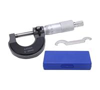 Calibro micrometrico portatile, strumento di misura micrometrico con precisione di 0,01 mm, spessimetro in lega per la misurazione precisa delle dimensioni esterne, completo di (0-25/0,01 mm)