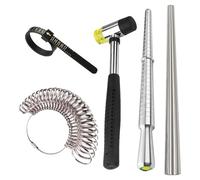 Calibro per anelli strumento | Misuratore di vita per gioielli, Mandre ad anello per gioielli e riparazioni, per misurare le dita degli uomini e donne, fabbricazione di gioielli, riparazione e casa