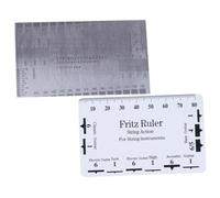 Calibro per Distanza Corde Chitarra 2 Pezzi in Acciaio Inox | Misurazione Precisa per Chitarra Classica, Righello Letture Facili, Uso Domestico e Performance