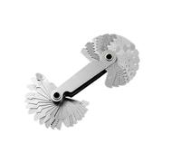 Calibro per filettatura pieghevole Set di misuratori di filettatura portatili, precisi e accurati: misuratore di tamponamento metrico e in pollici da 55/60 gradi(Inch and metric 40PC)