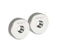 Calibro per filettatura sinistra, Calibro passa/non passa M2-M30 metrico 6g precisione calibro for viti esterne strumento di prova passo fine 2 pezzi(M12 X 1.75)