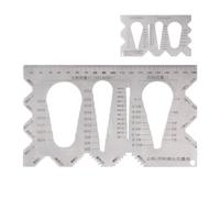 Calibro per filettatura vite - Strumento per dimensionare il calibro per viti, calibri per misurare le dimensioni delle viti | Misuratore di bulloni metrico imperiale in acciaio inossidabile per proge