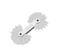 Calibro per filettature in acciaio inossidabile, Calibro R del passo e raggio della filettatura for la misurazione convessa concava interna esterna R1-80mm(R1-6.5)