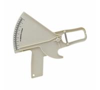 Calibro per grasso corporeo, calibro professionale Skinfold da 0 mm-80 mm, strumento di misurazione accurato per misurare la percentuale di grasso corporeo (bianco)