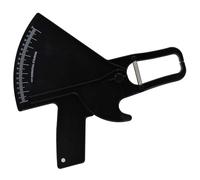 Calibro per grasso corporeo righello di misurazione dello spessore del grasso nero in plastica calibro per pliche cutanee per salute e bellezza