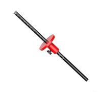 Calibro per marcatura ruote con scala in pollici e mm, per la lavorazione del legno, per disegno a linee parallele e misurazione a mortasa, corpo in lega di alluminio regolabile da 0 a 150 mm, nero