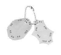 Calibro per saldatura, giunto a T con saldatura a raccordo Gola di saldatura Profondità della gamba Calibro di lunghezza Righello Calibro a due pezzi, realizzato in acciaio inossidabile di alta qualit